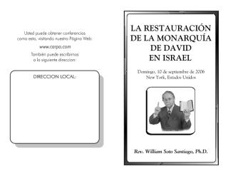 A RESTAURAÇÃO DA MONARQUIA DE DAVI EM ISRAEL.PDF